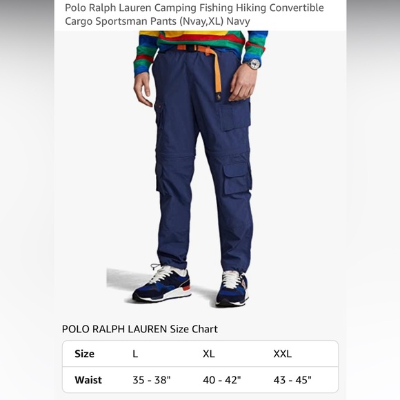 Polo Ralph LaurenCamping Fishing Hiking Convertible Cargo Sportsman Pants